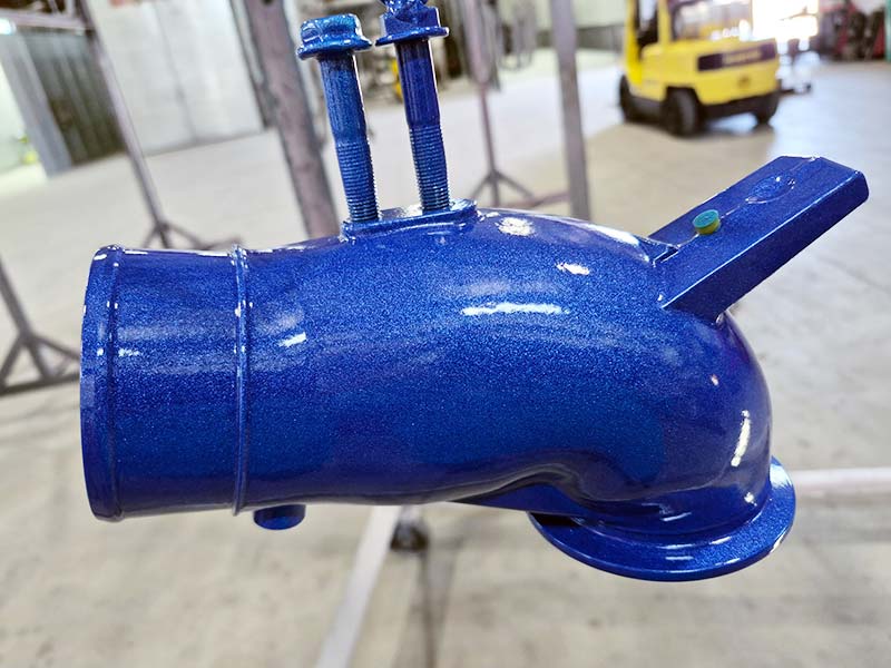 powder coated part